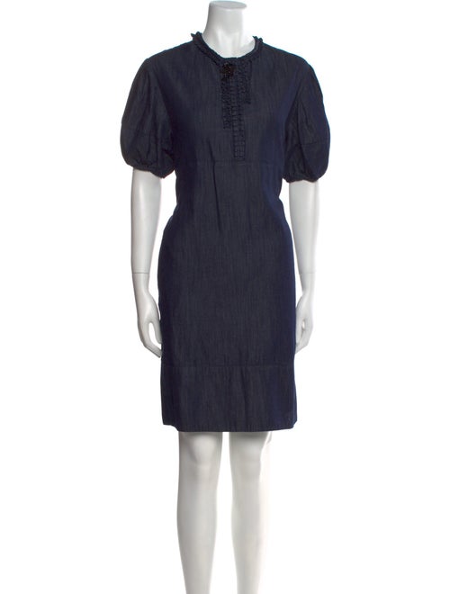 'S Max Mara Crew Neck Knee-Length Dress