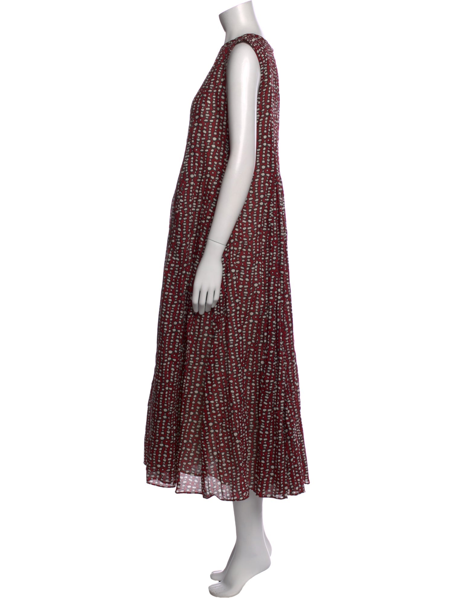 'S Max Mara Printed Long Dress