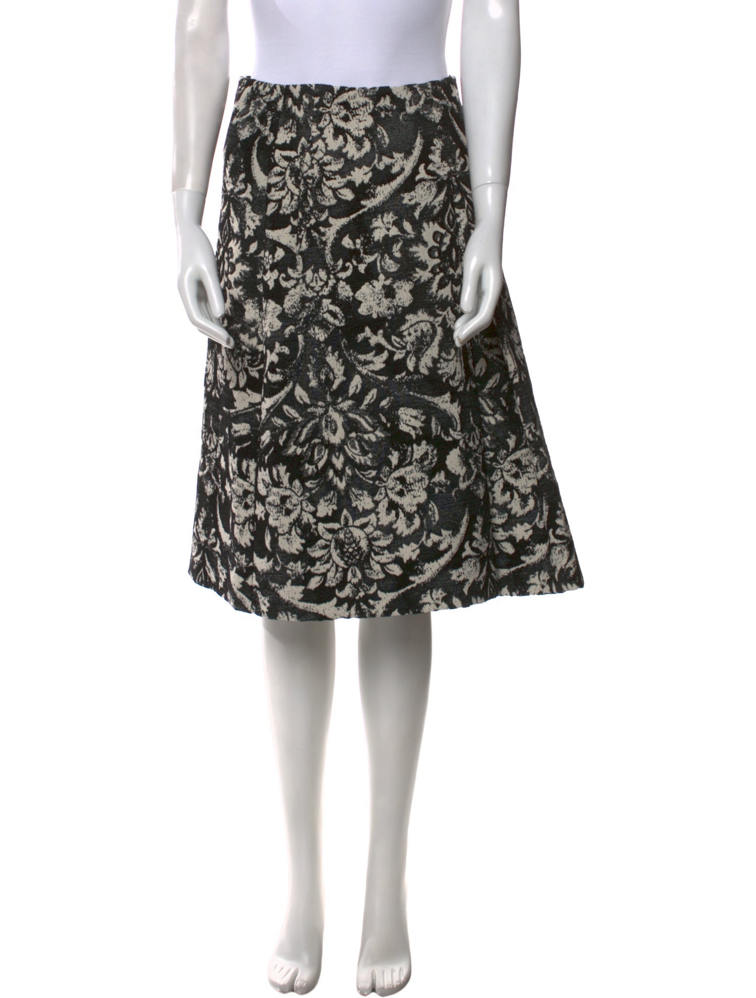 'S Max Mara Floral Print Knee-Length Skirt