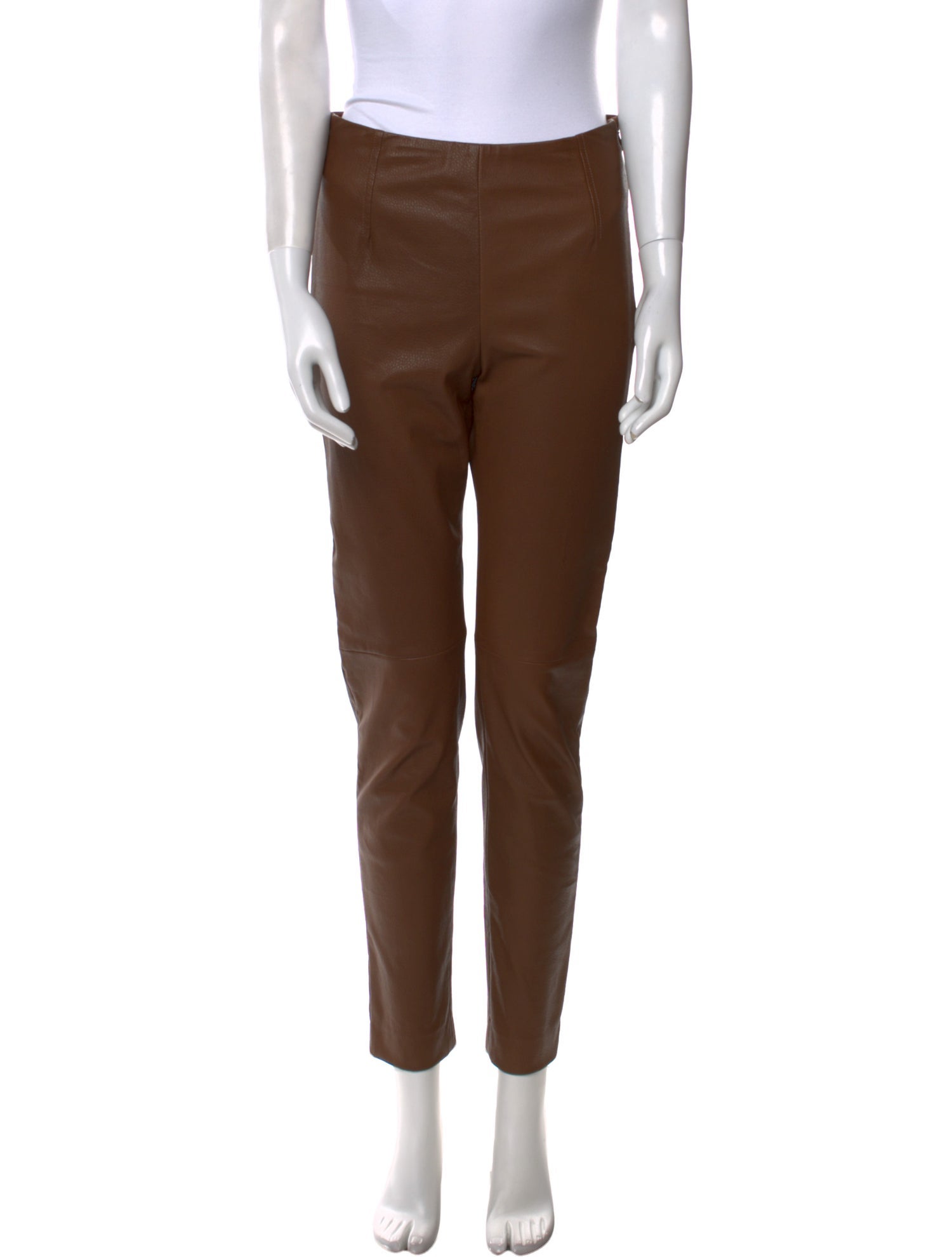 'S Max Mara Lamb Leather Skinny Leg Pants