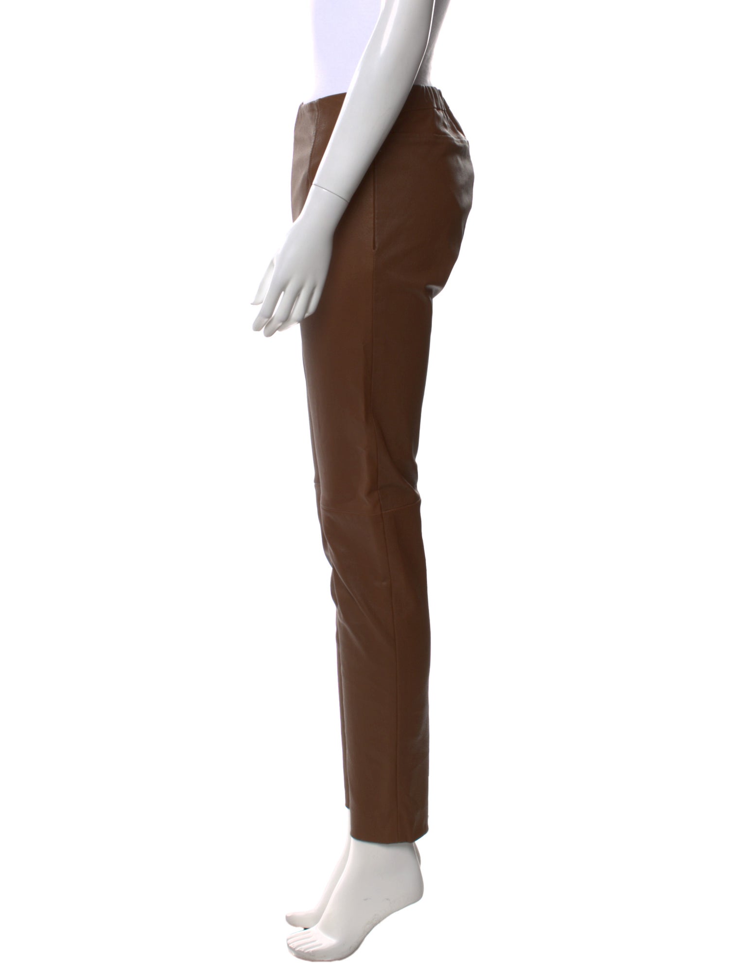 'S Max Mara Lamb Leather Skinny Leg Pants