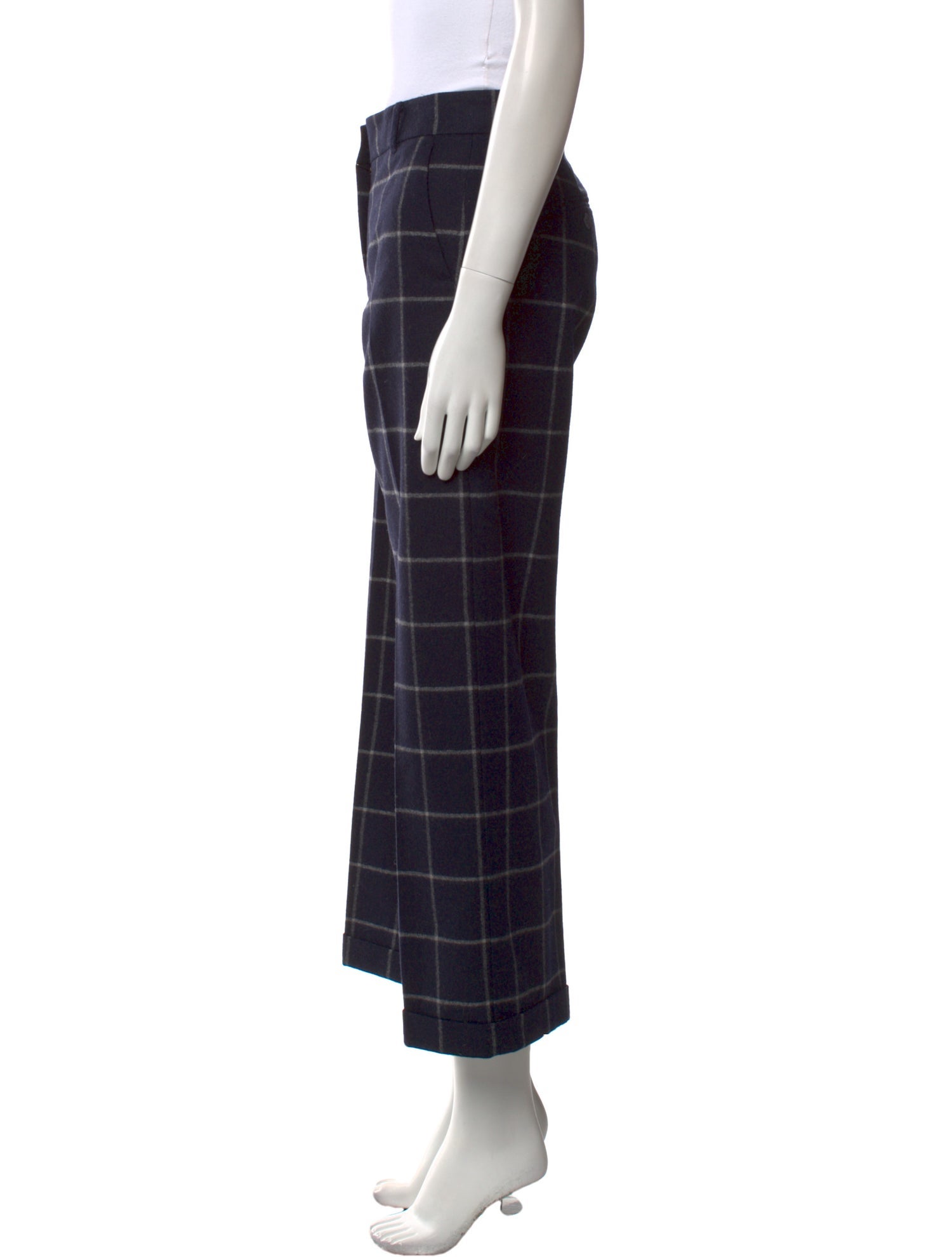 'S Max Mara Virgin Wool Wide Leg Pants