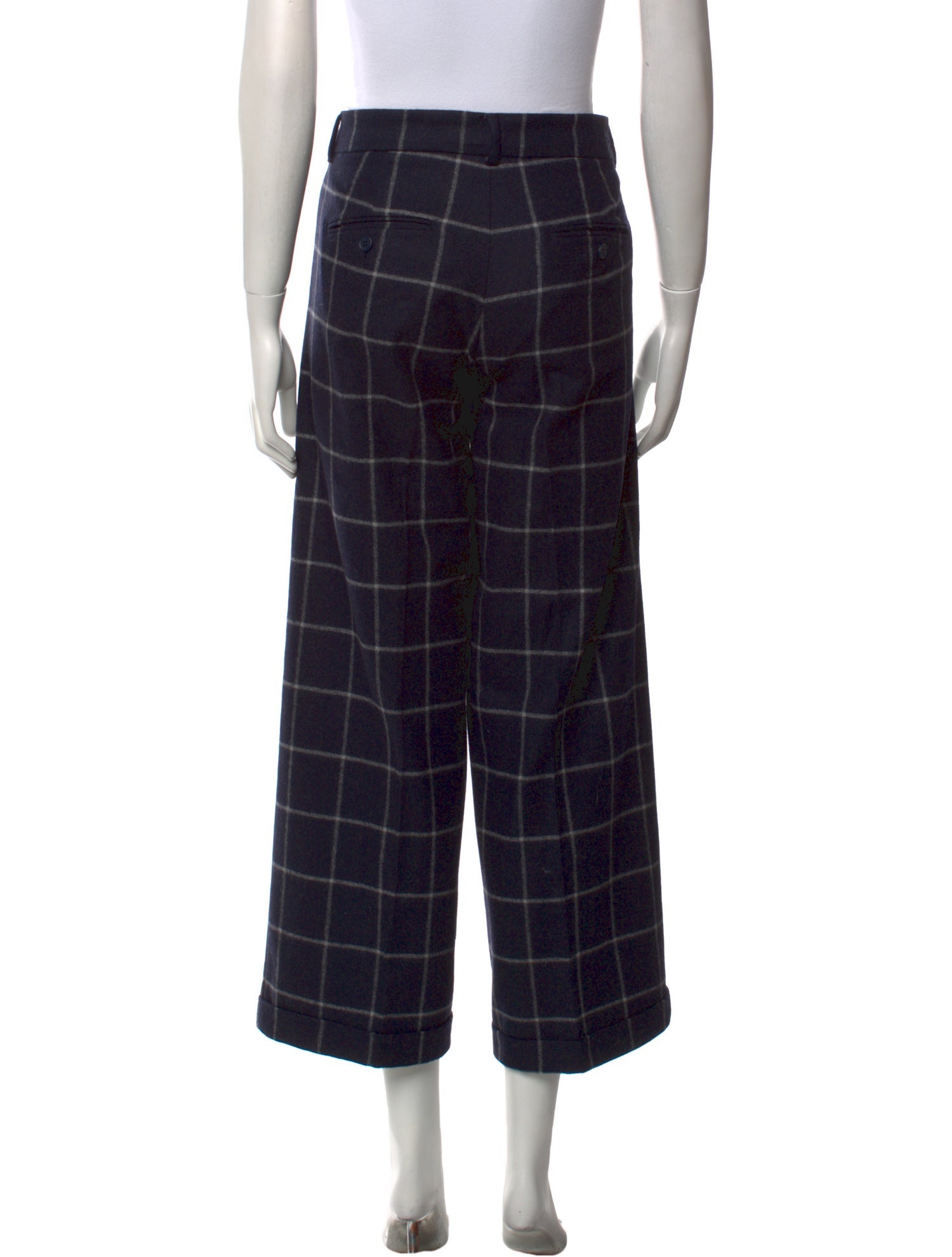 'S Max Mara Virgin Wool Wide Leg Pants
