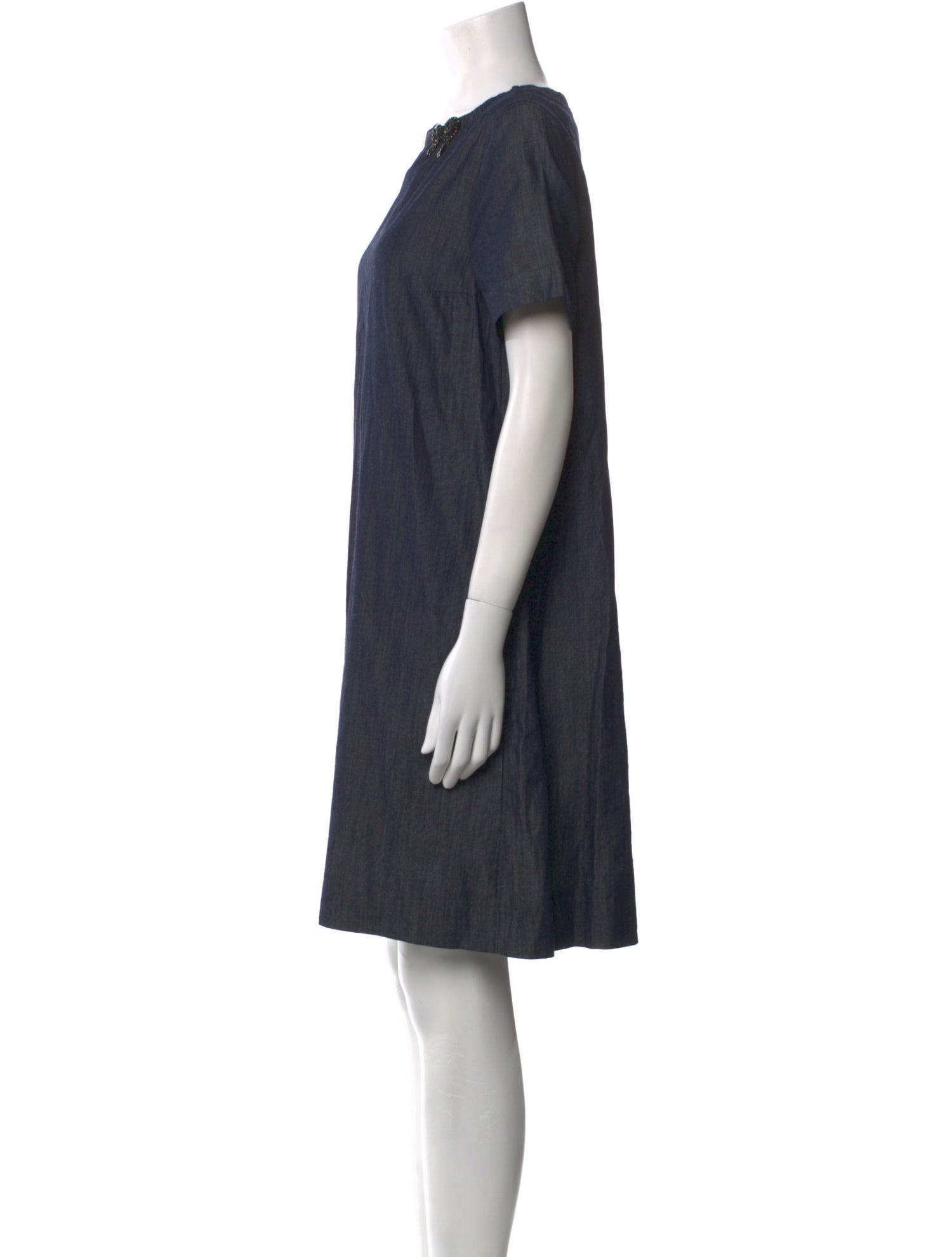 'S Max Mara Scoop Neck Knee-Length Dress