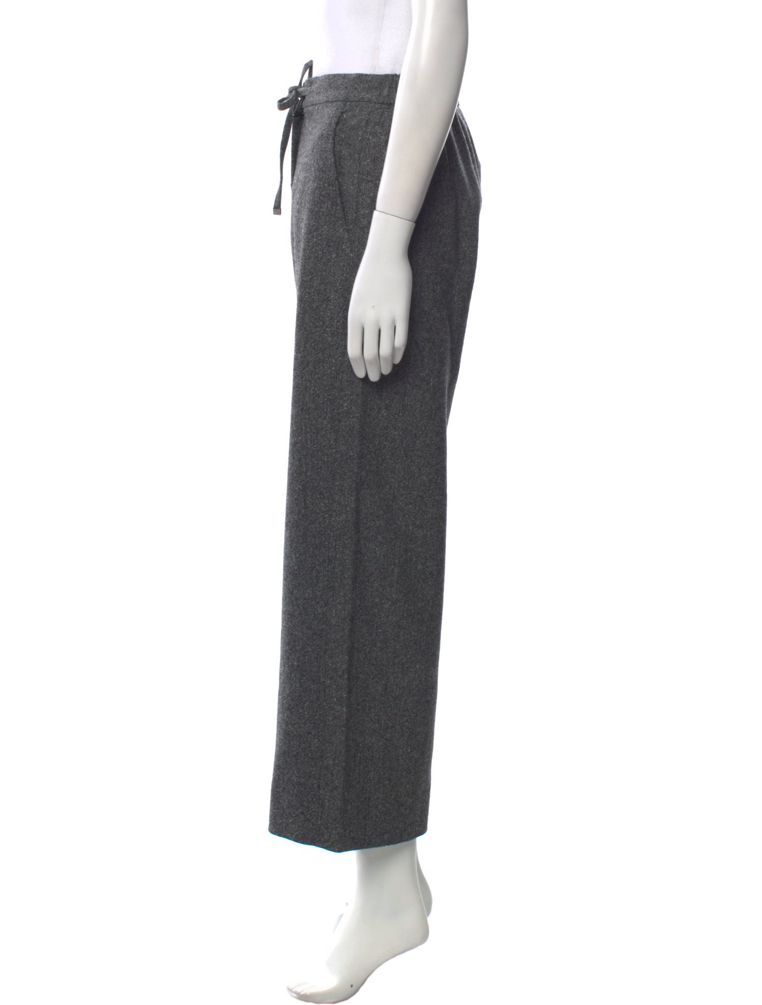 'S Max Mara Virgin Wool Wide Leg Pants