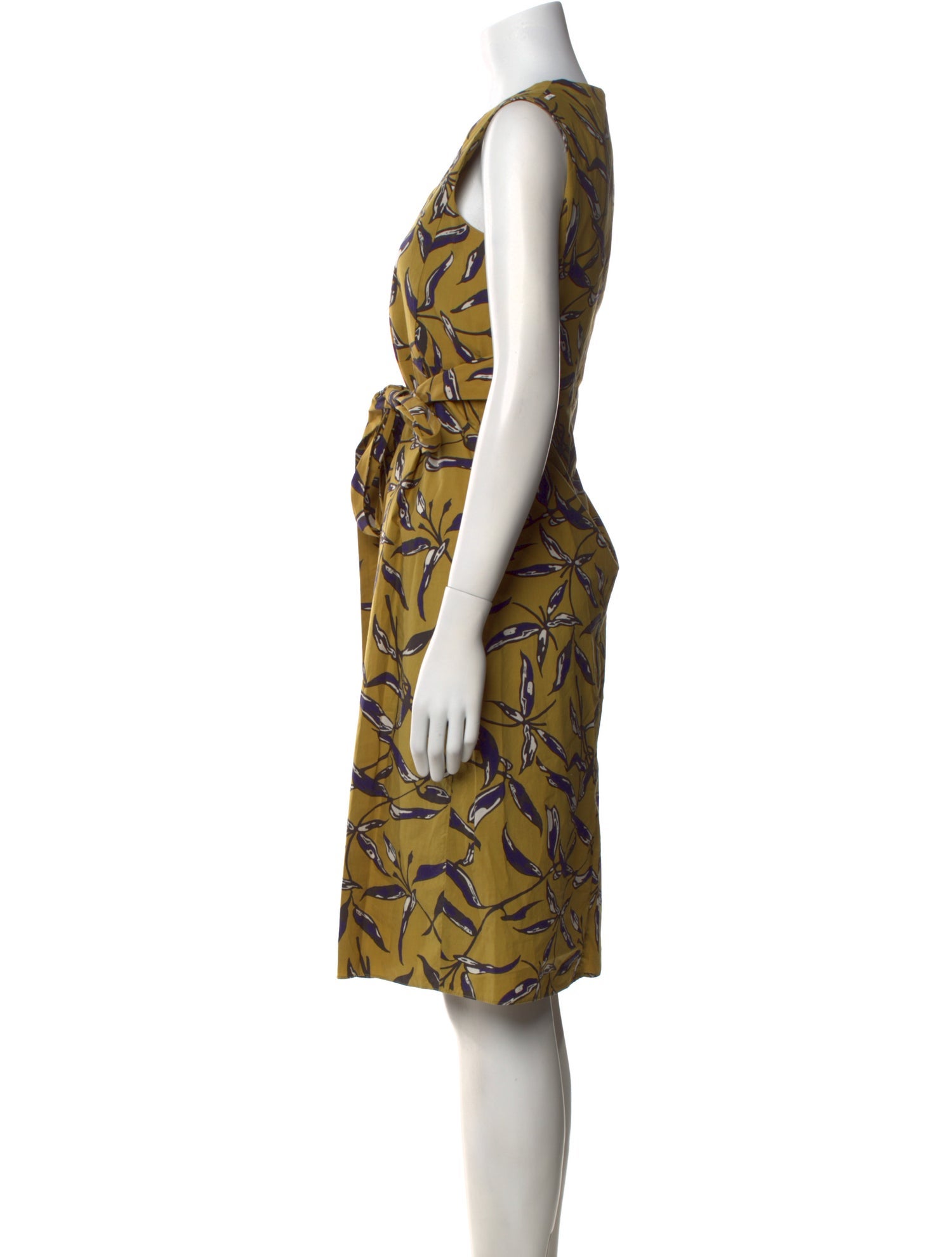 'S Max Mara Printed Knee-Length Dress