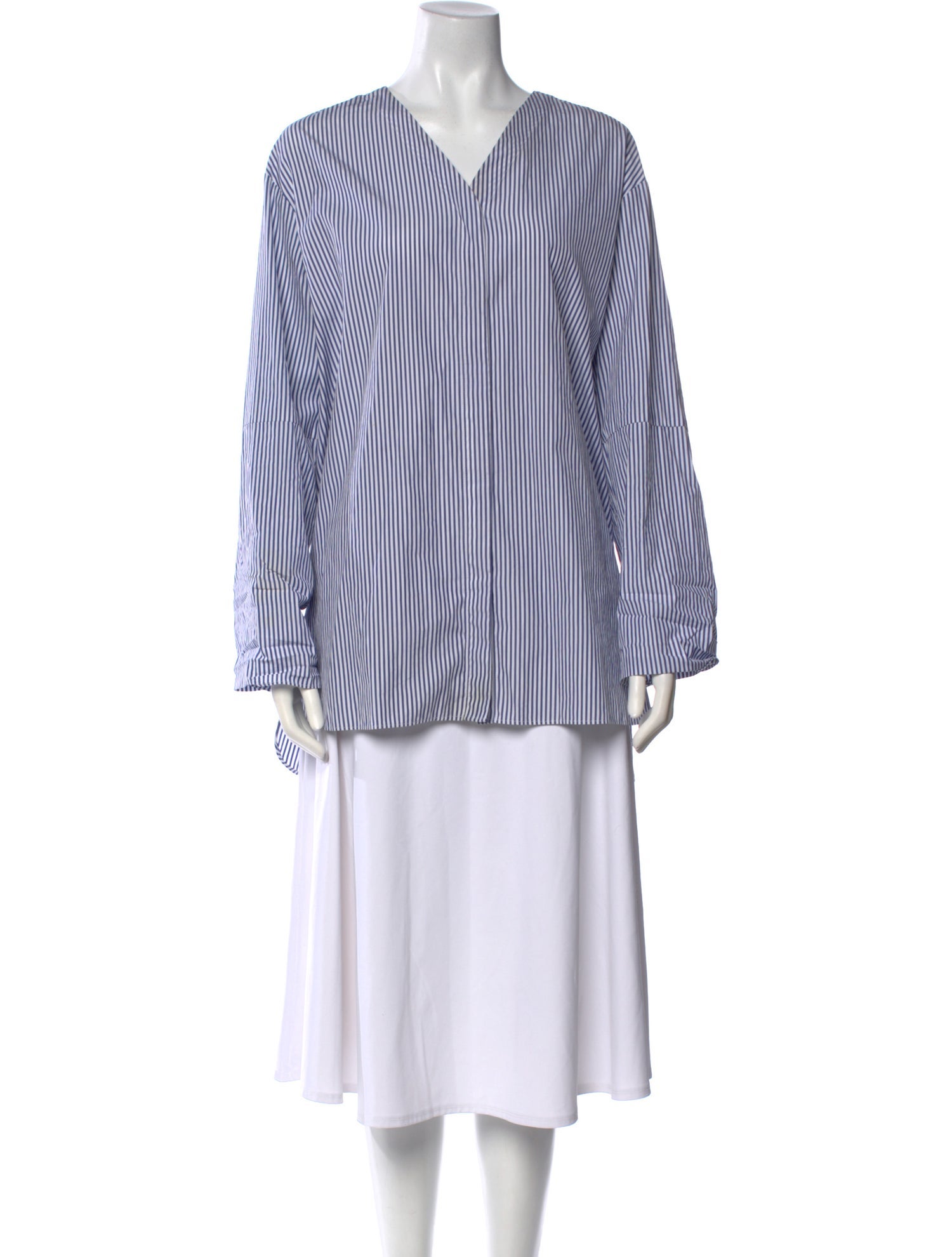 'S Max Mara Striped V-Neck Tunic