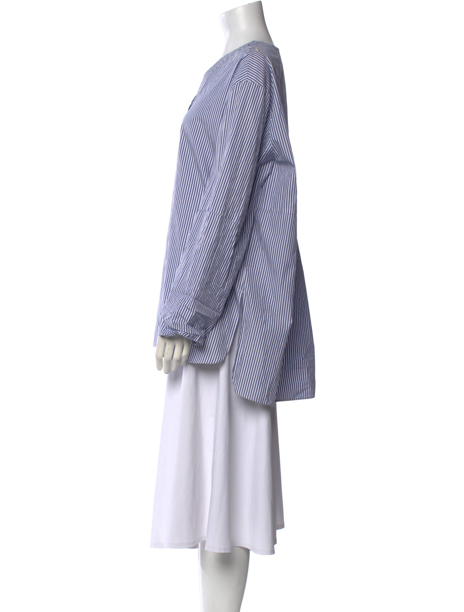 'S Max Mara Striped V-Neck Tunic