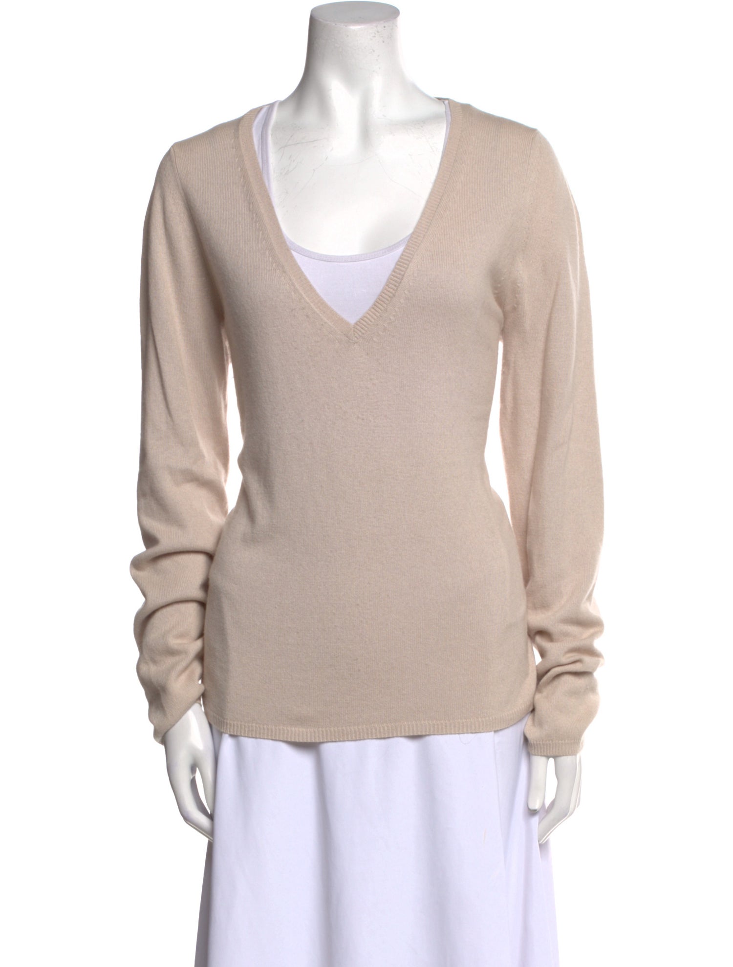'S Max Mara Silk V-Neck Sweater