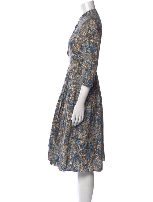 'S Max Mara Printed Midi Length Dress