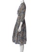'S Max Mara Printed Midi Length Dress