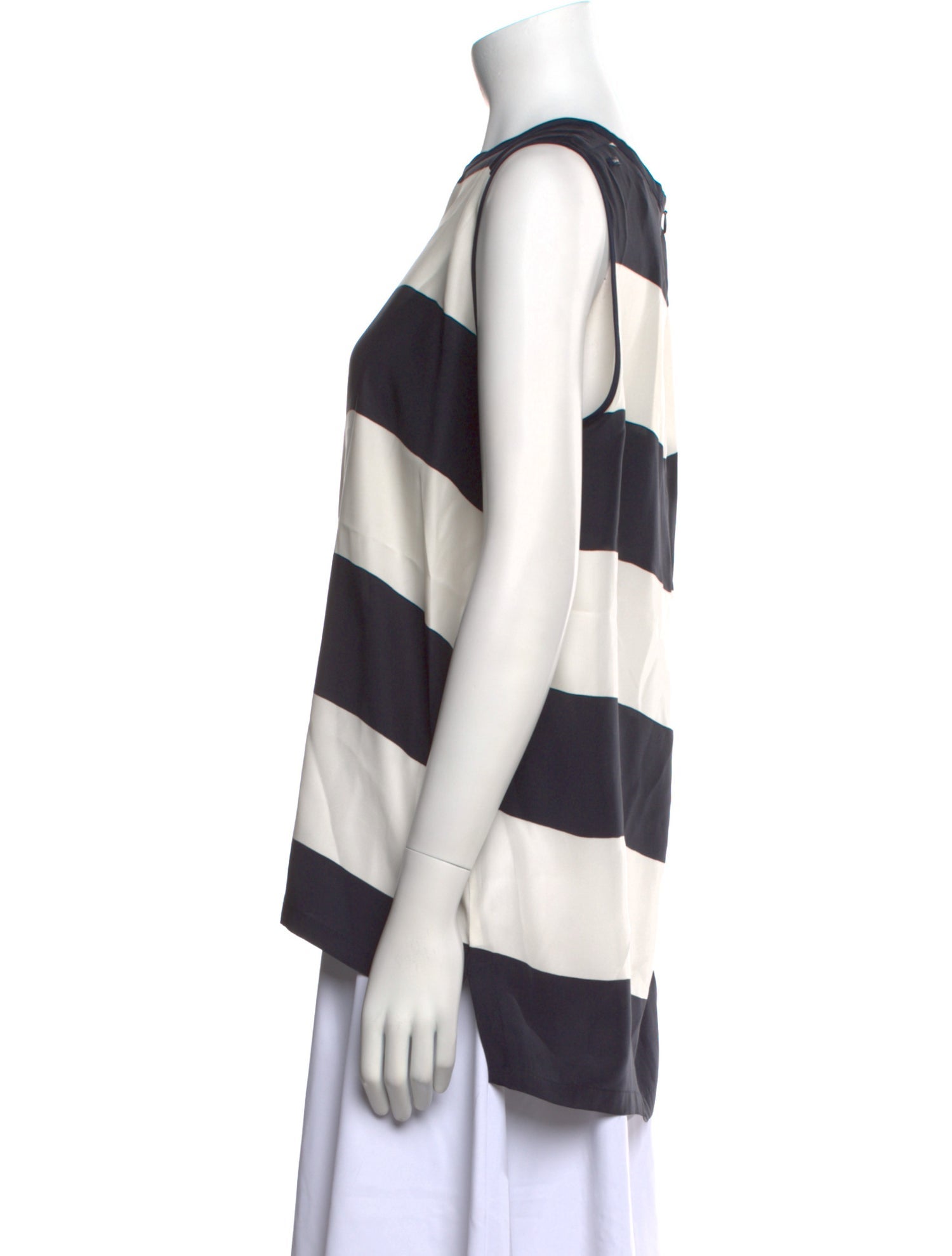 'S Max Mara Silk Striped Blouse
