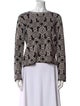 'S Max Mara Printed Scoop Neck Sweater
