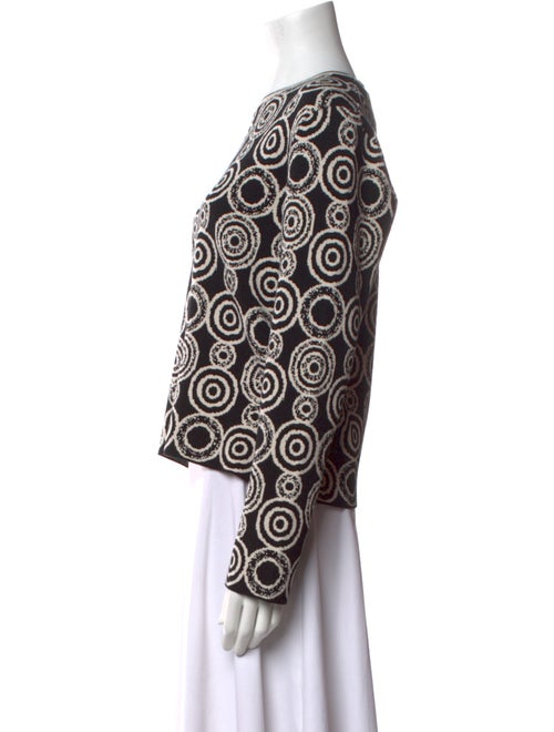'S Max Mara Printed Scoop Neck Sweater