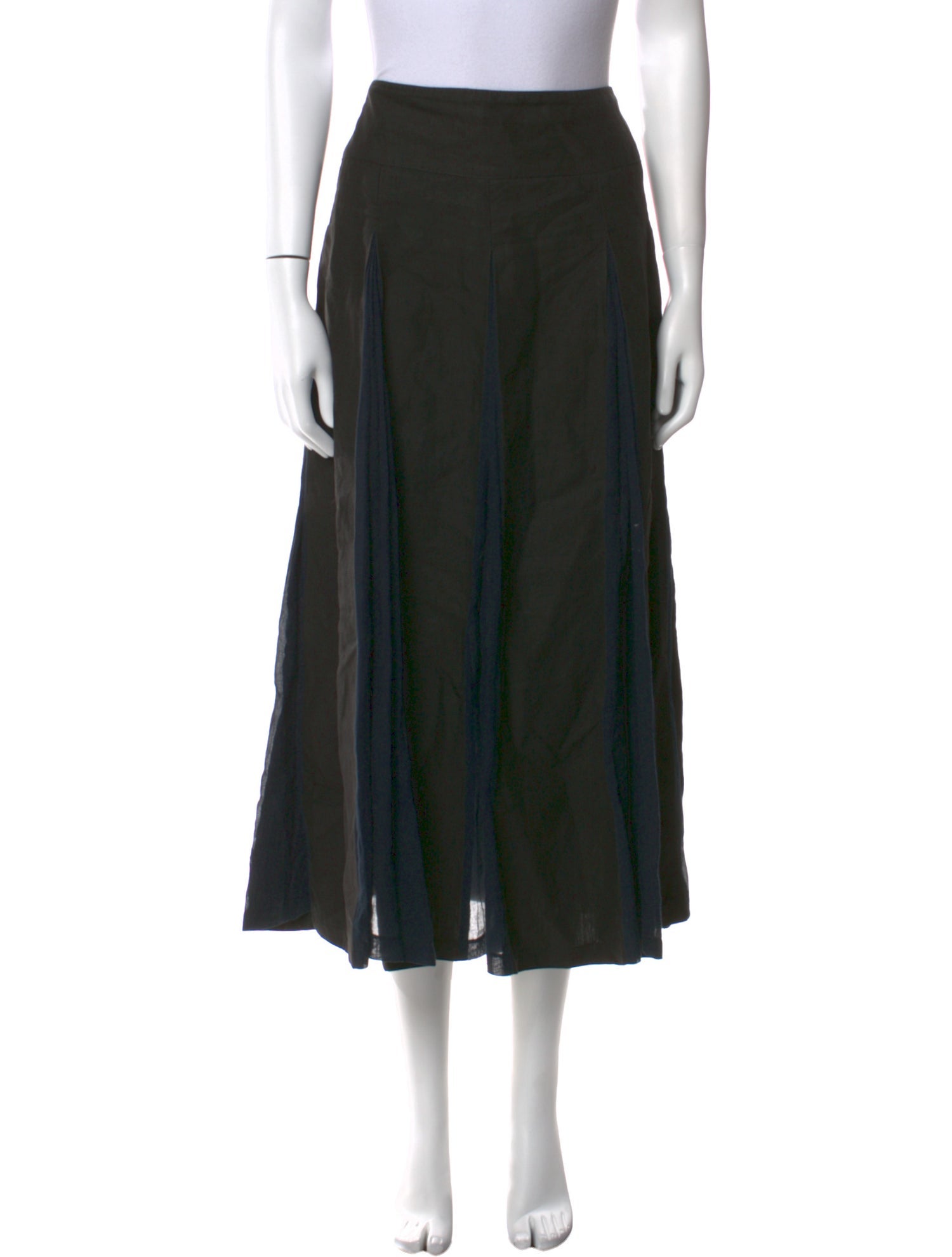 'S Max Mara Linen Midi Length Skirt