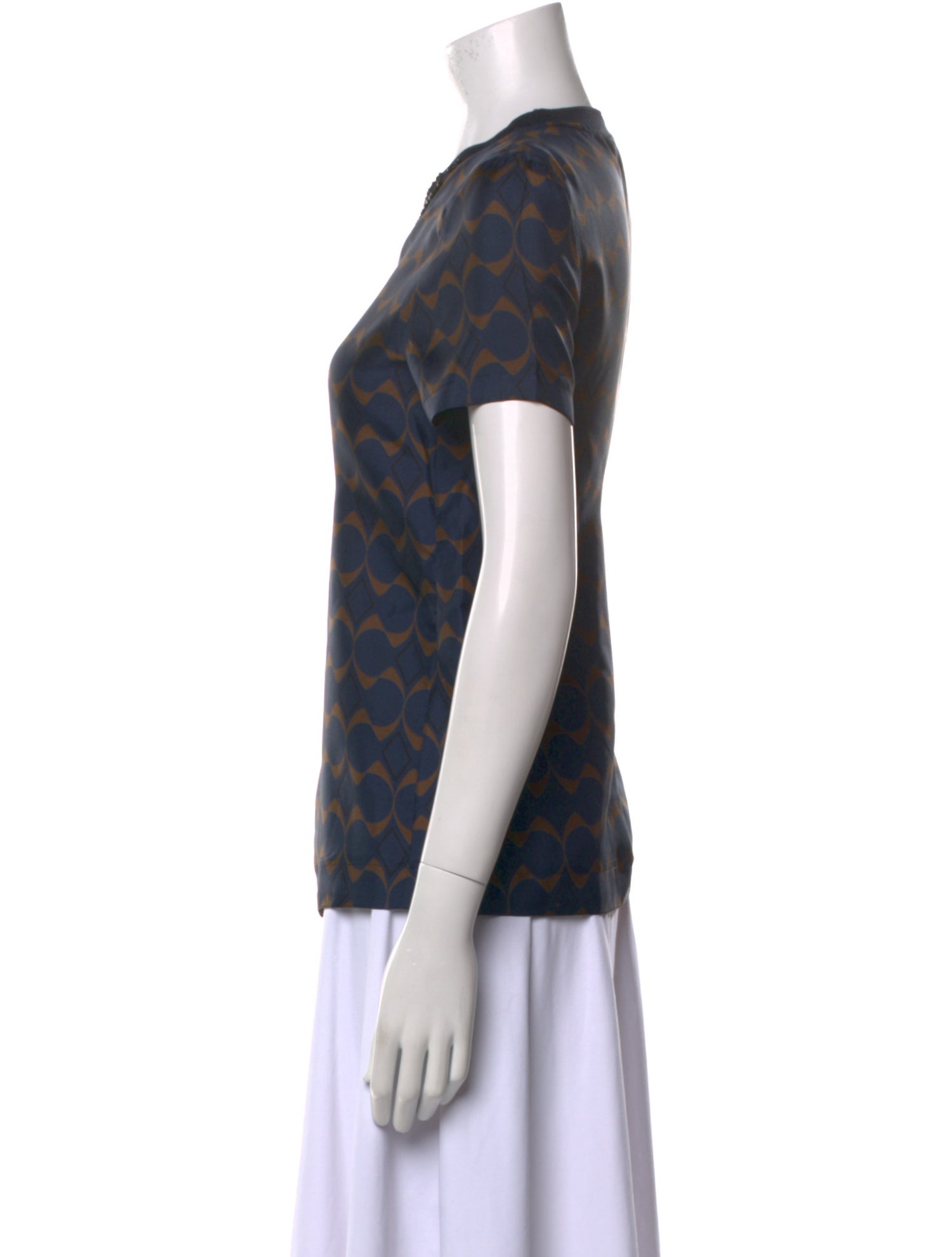 'S Max Mara Printed Crew Neck T-Shirt