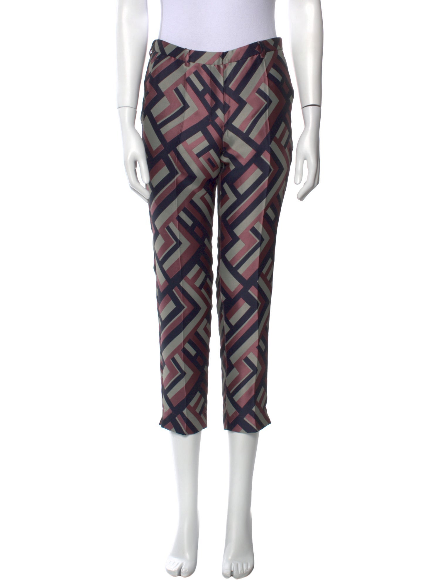 'S Max Mara Printed Straight Leg Pants