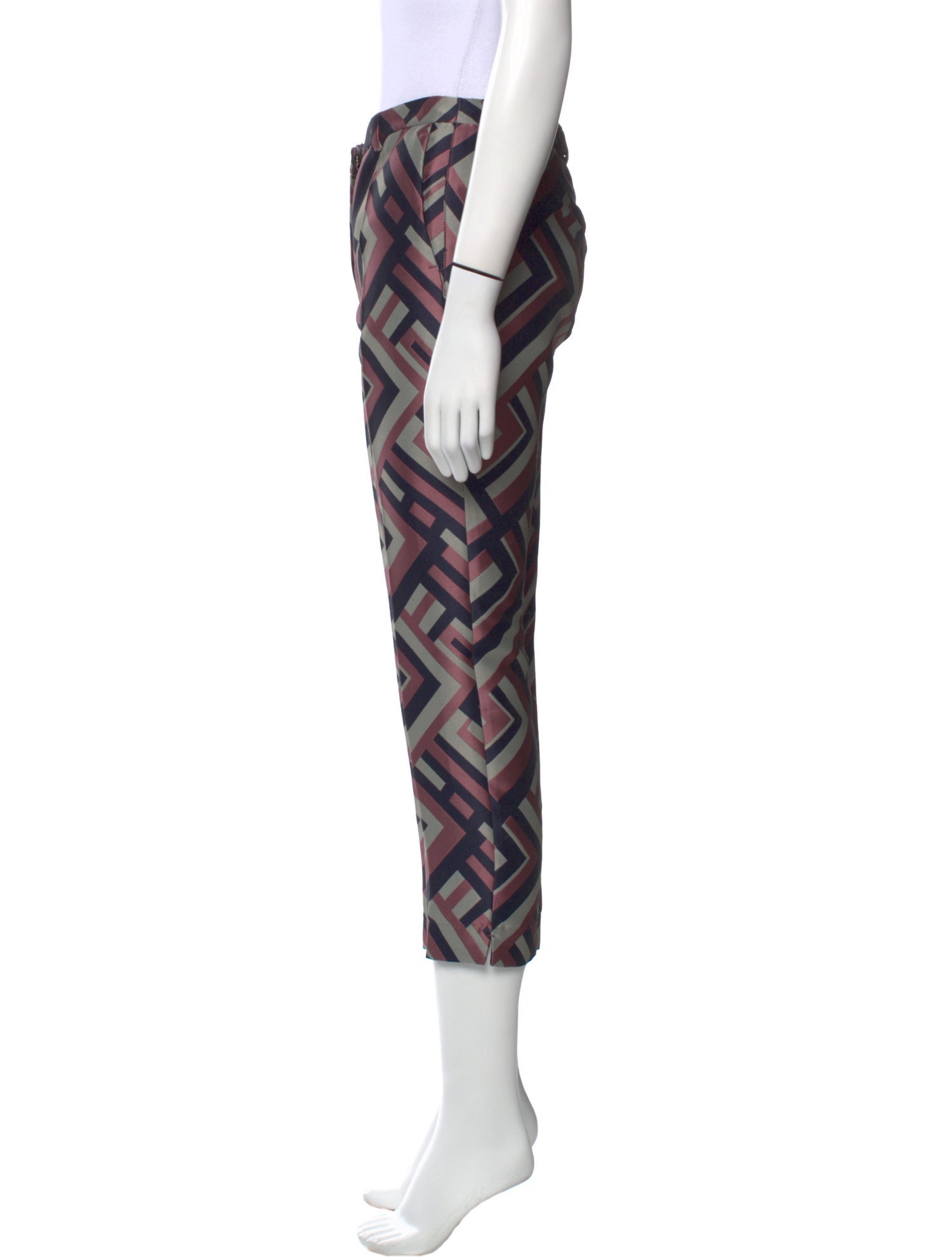 'S Max Mara Printed Straight Leg Pants