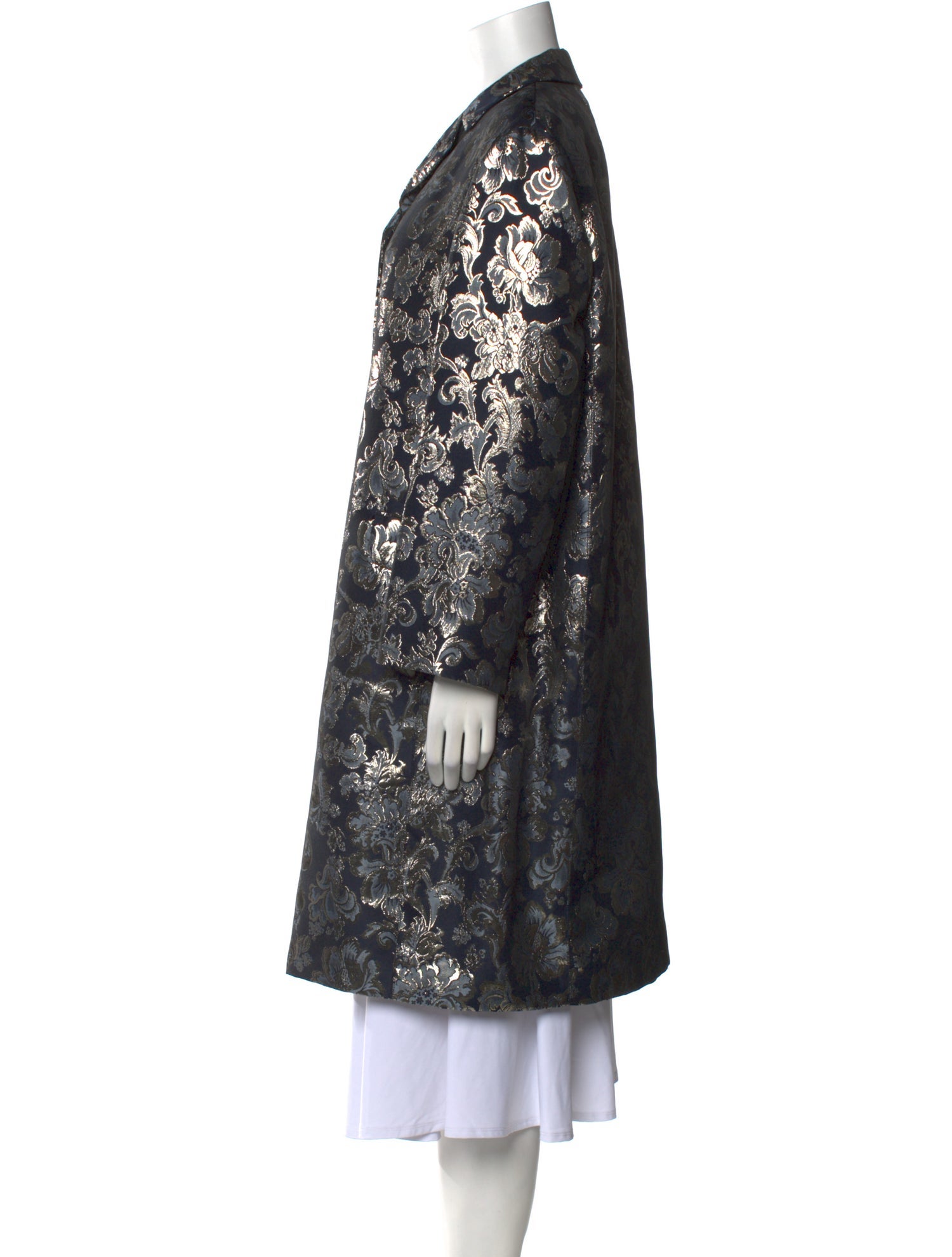 'S Max Mara Floral Print Knee-Length Dress