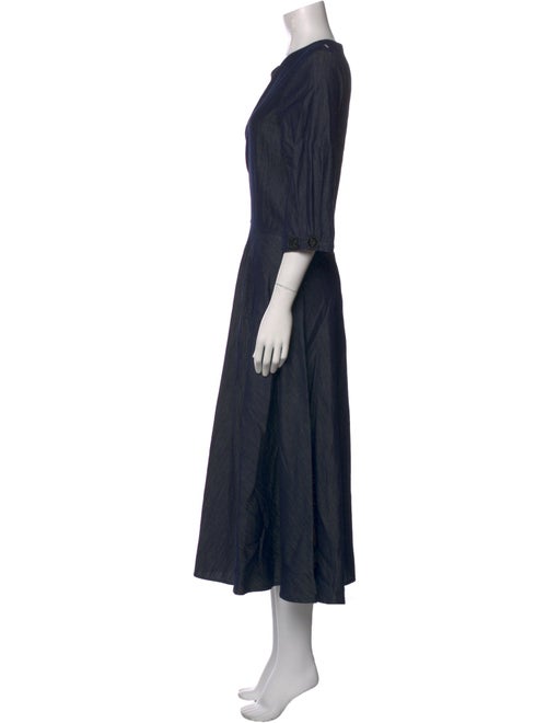 'S Max Mara Crew Neck Long Dress
