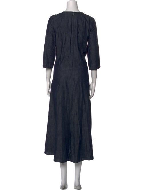 'S Max Mara Crew Neck Long Dress