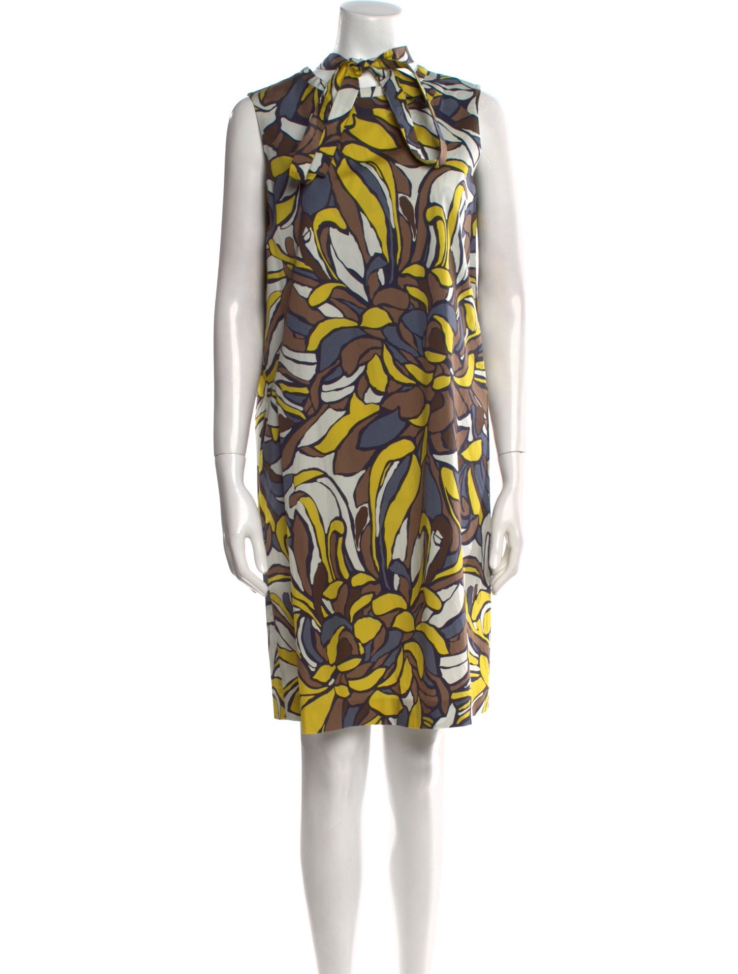 'S Max Mara Printed Knee-Length Dress