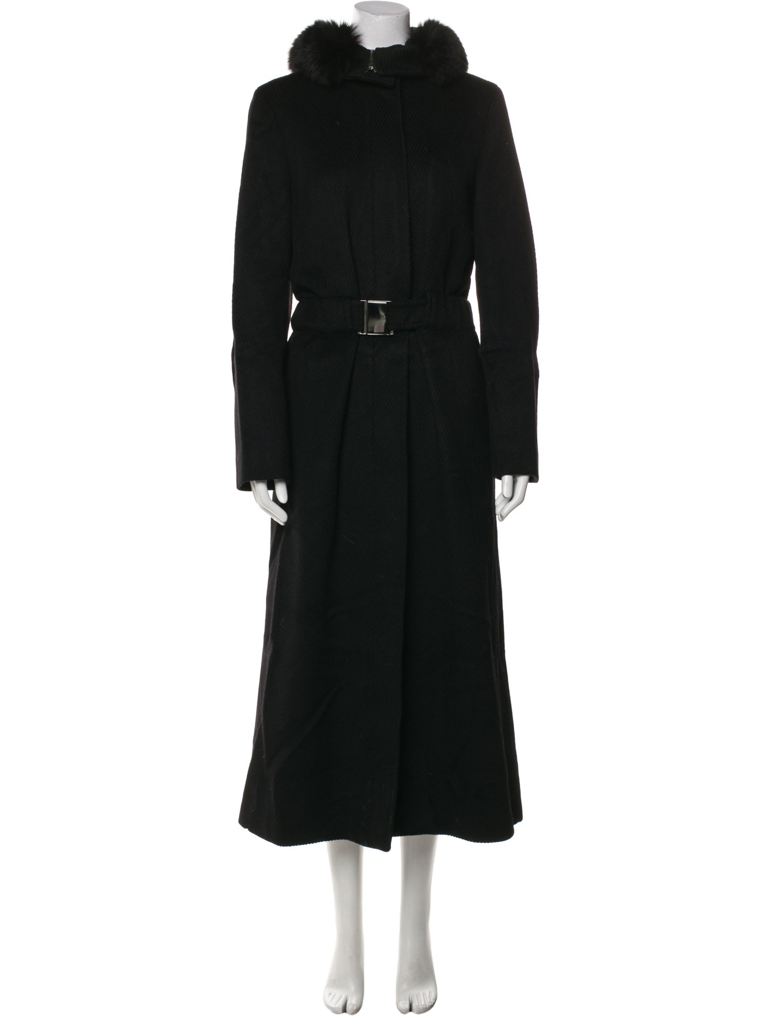 'S Max Mara Alpaca Faux Fur Coat