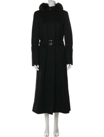 'S Max Mara Alpaca Faux Fur Coat