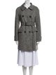 'S Max Mara Virgin Wool Tweed Pattern Peacoat