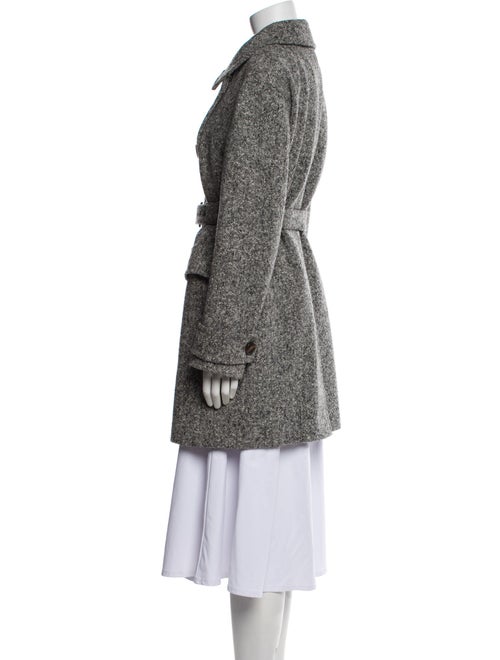 'S Max Mara Virgin Wool Tweed Pattern Peacoat