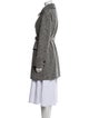 'S Max Mara Virgin Wool Tweed Pattern Peacoat