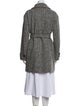 'S Max Mara Virgin Wool Tweed Pattern Peacoat