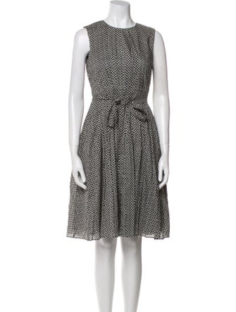 'S Max Mara Printed Knee-Length Dress