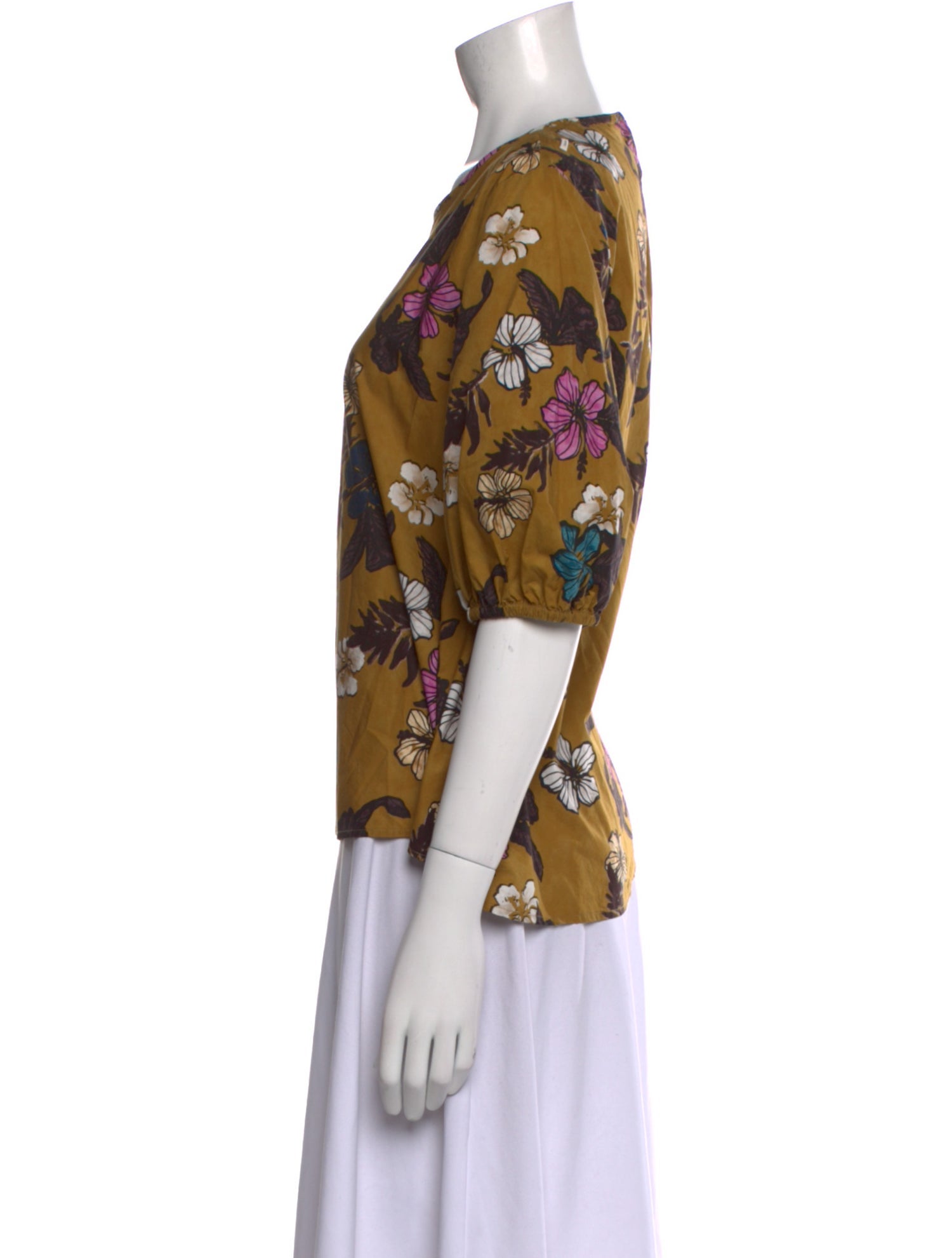 'S Max Mara Floral Print Crew Neck T-Shirt