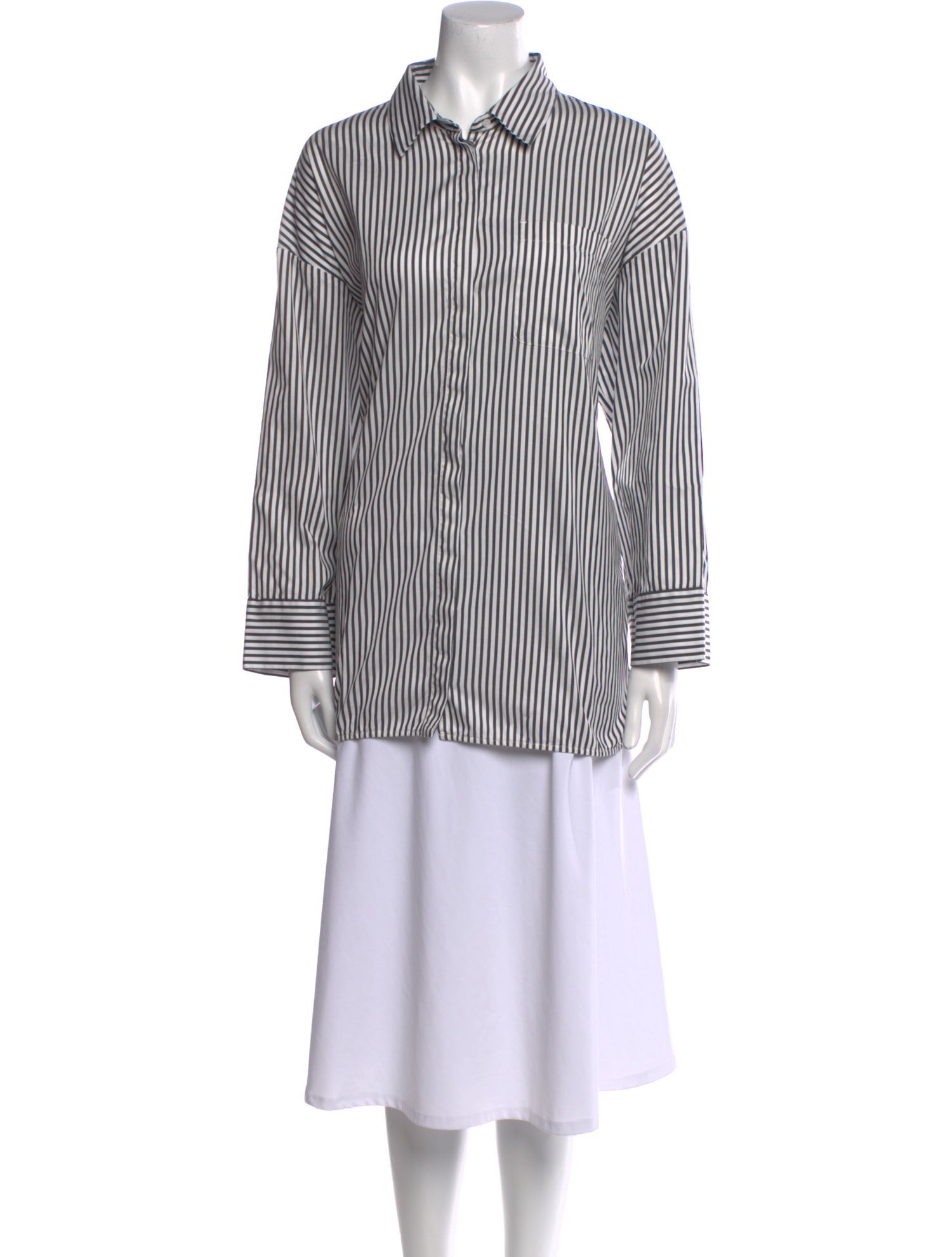 'S Max Mara Striped Long Sleeve Tunic