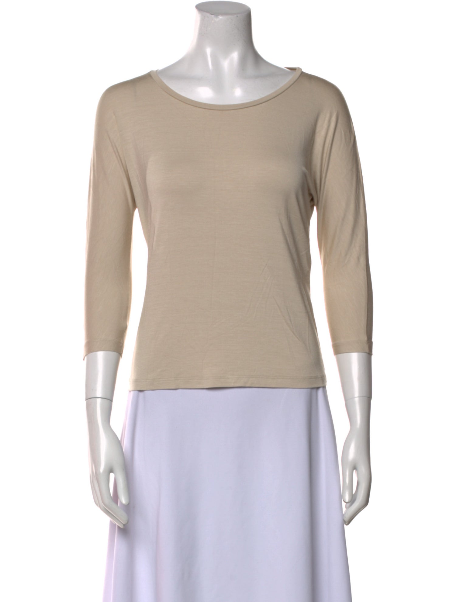 'S Max Mara Bateau Neckline Three-Quarter Sleeve Top w/ Tags