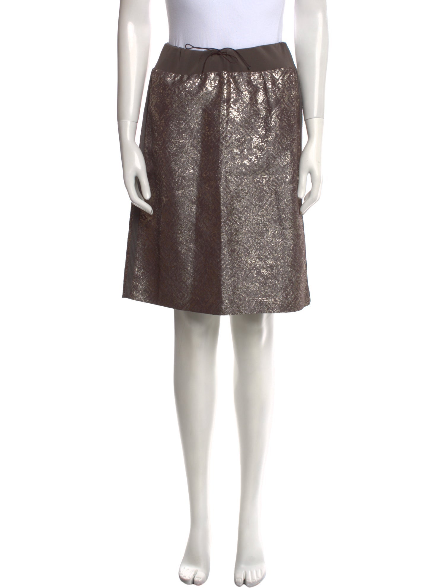 'S Max Mara Virgin Wool Knee-Length Skirt