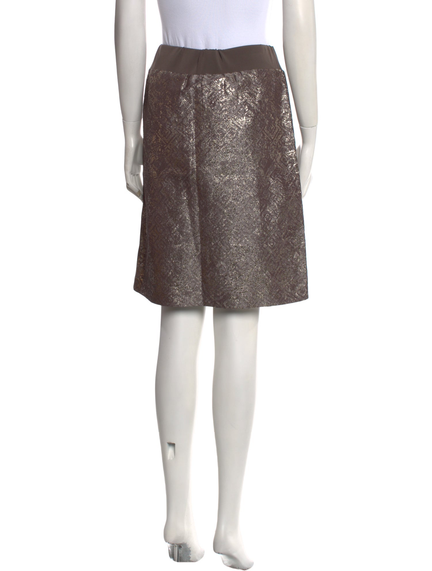 'S Max Mara Virgin Wool Knee-Length Skirt