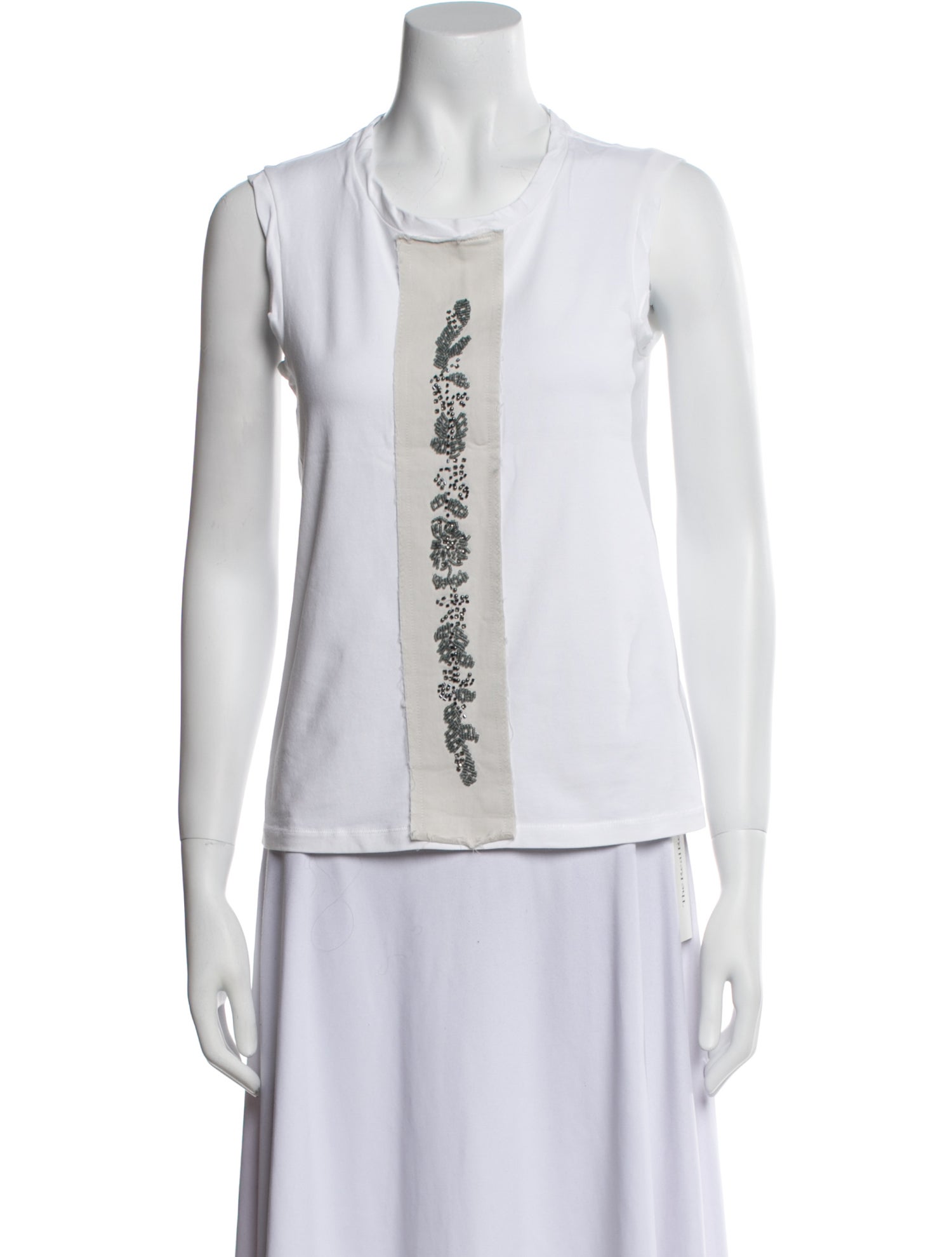 'S Max Mara Scoop Neck Sleeveless Top