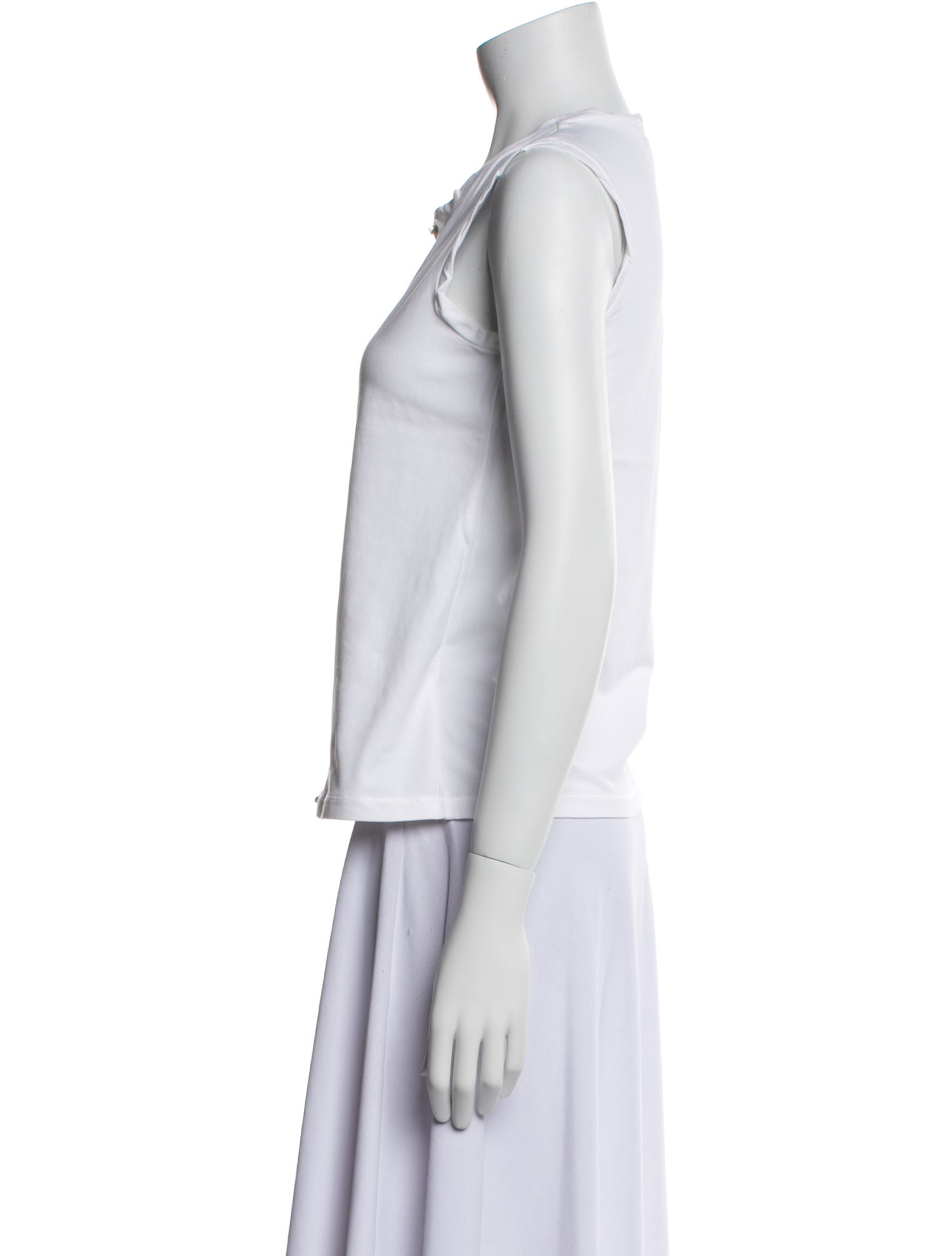 'S Max Mara Scoop Neck Sleeveless Top