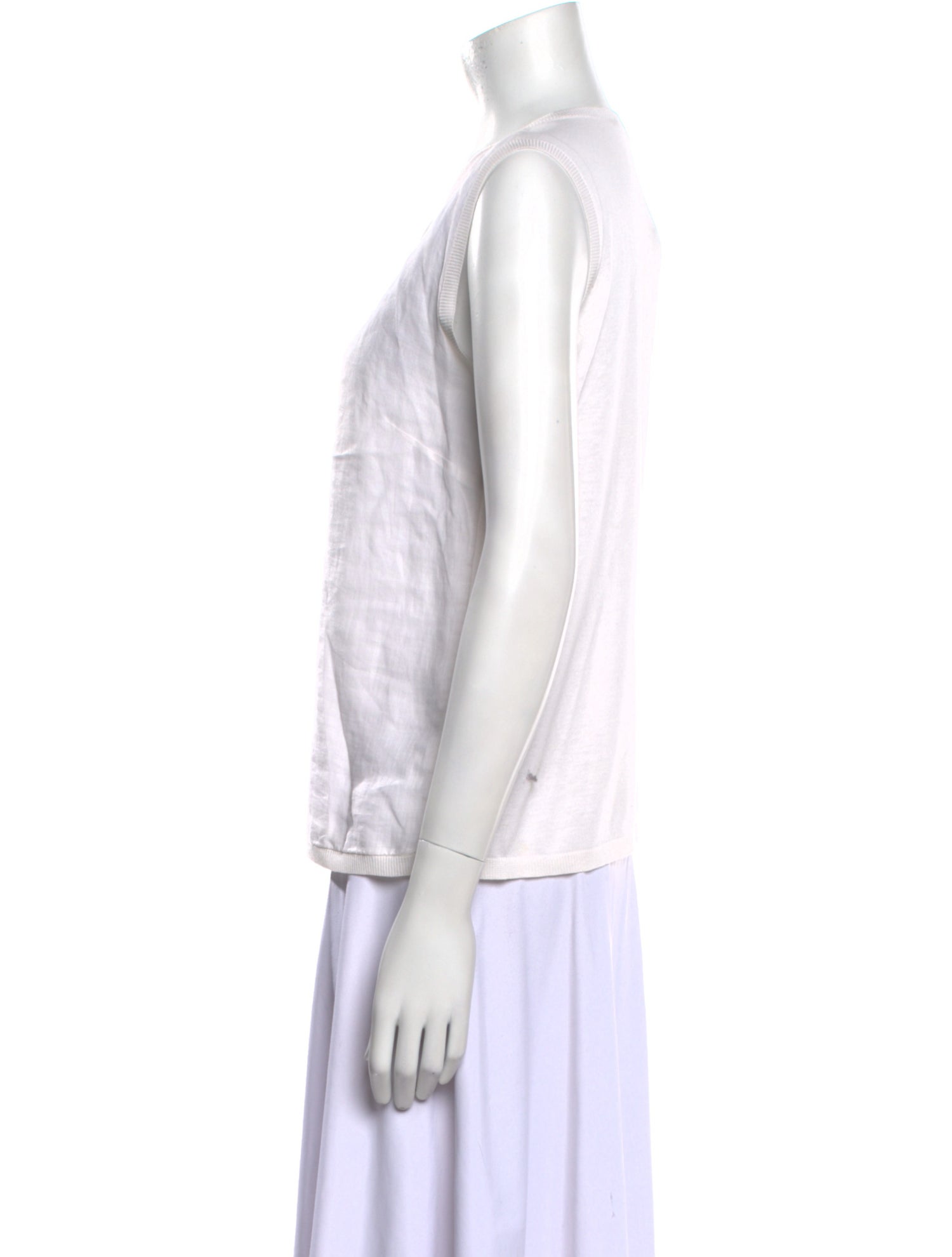 'S Max Mara V-Neck Sleeveless Top