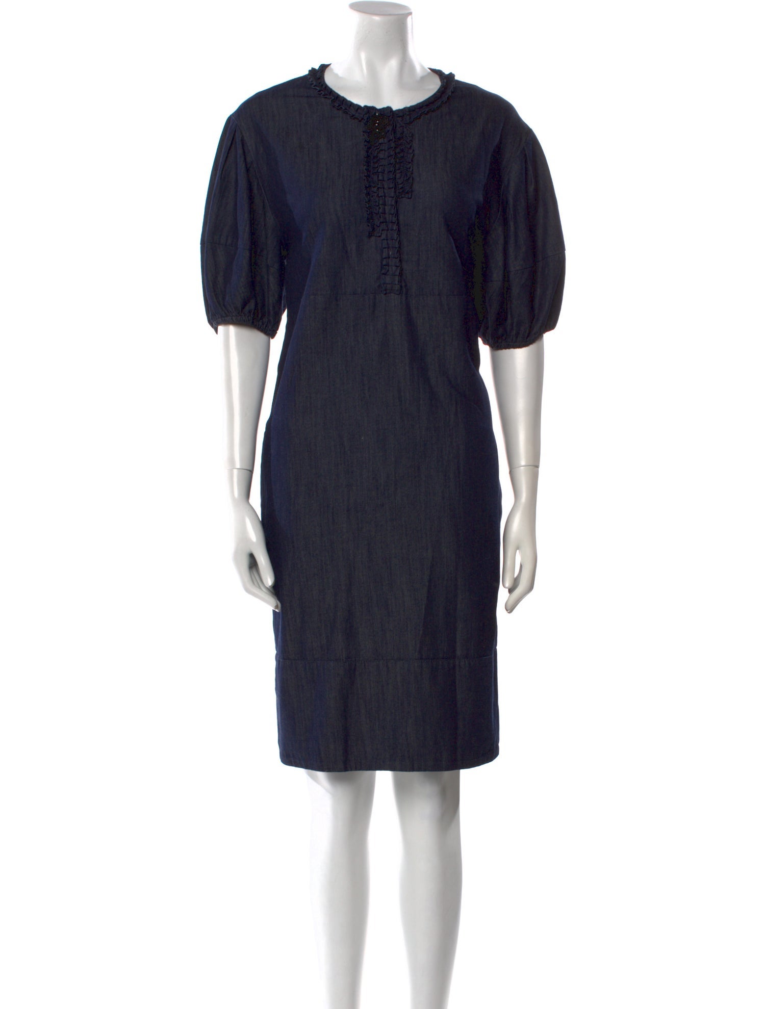 'S Max Mara Scoop Neck Knee-Length Dress