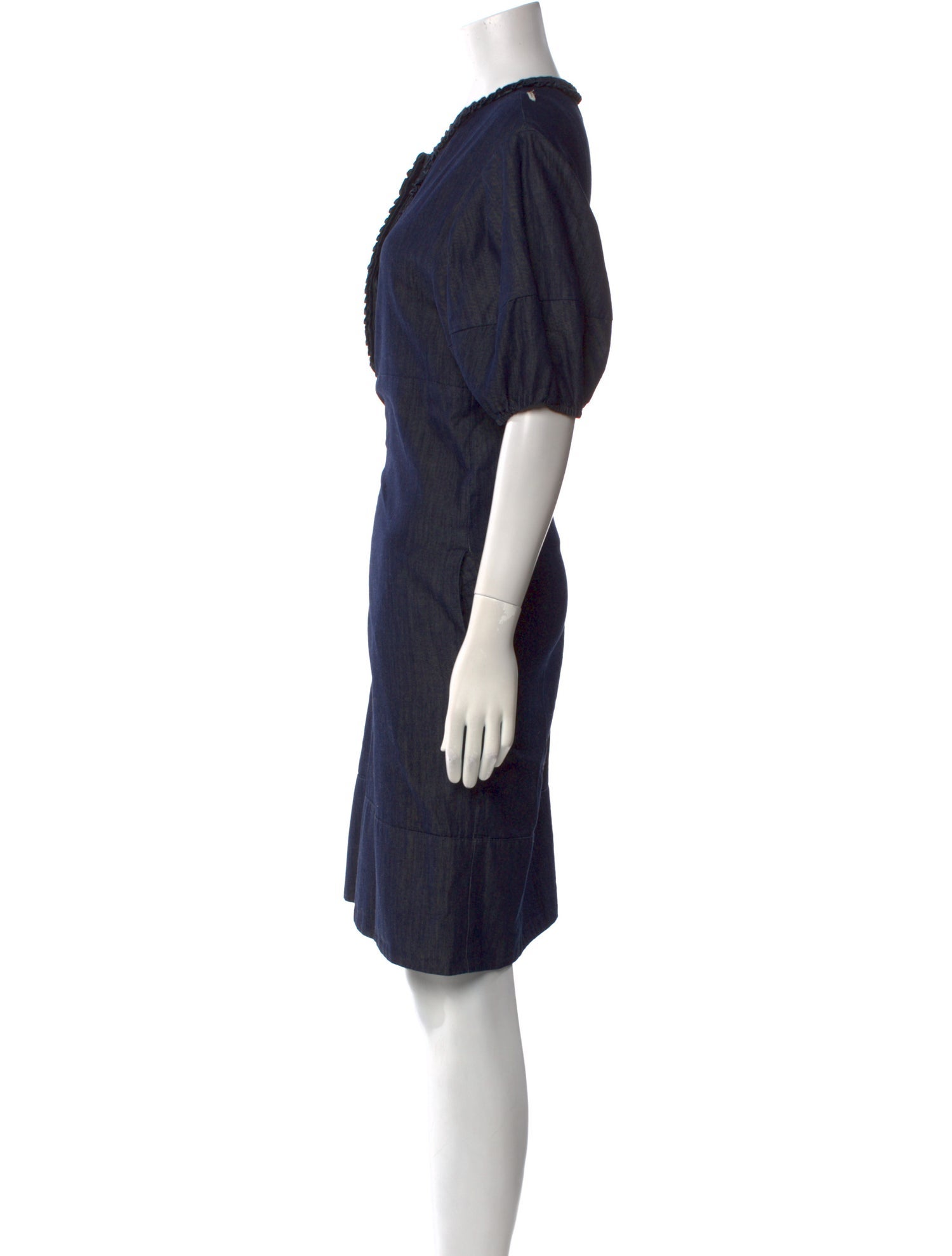 'S Max Mara Scoop Neck Knee-Length Dress