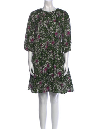 'S Max Mara Floral Print Mini Dress