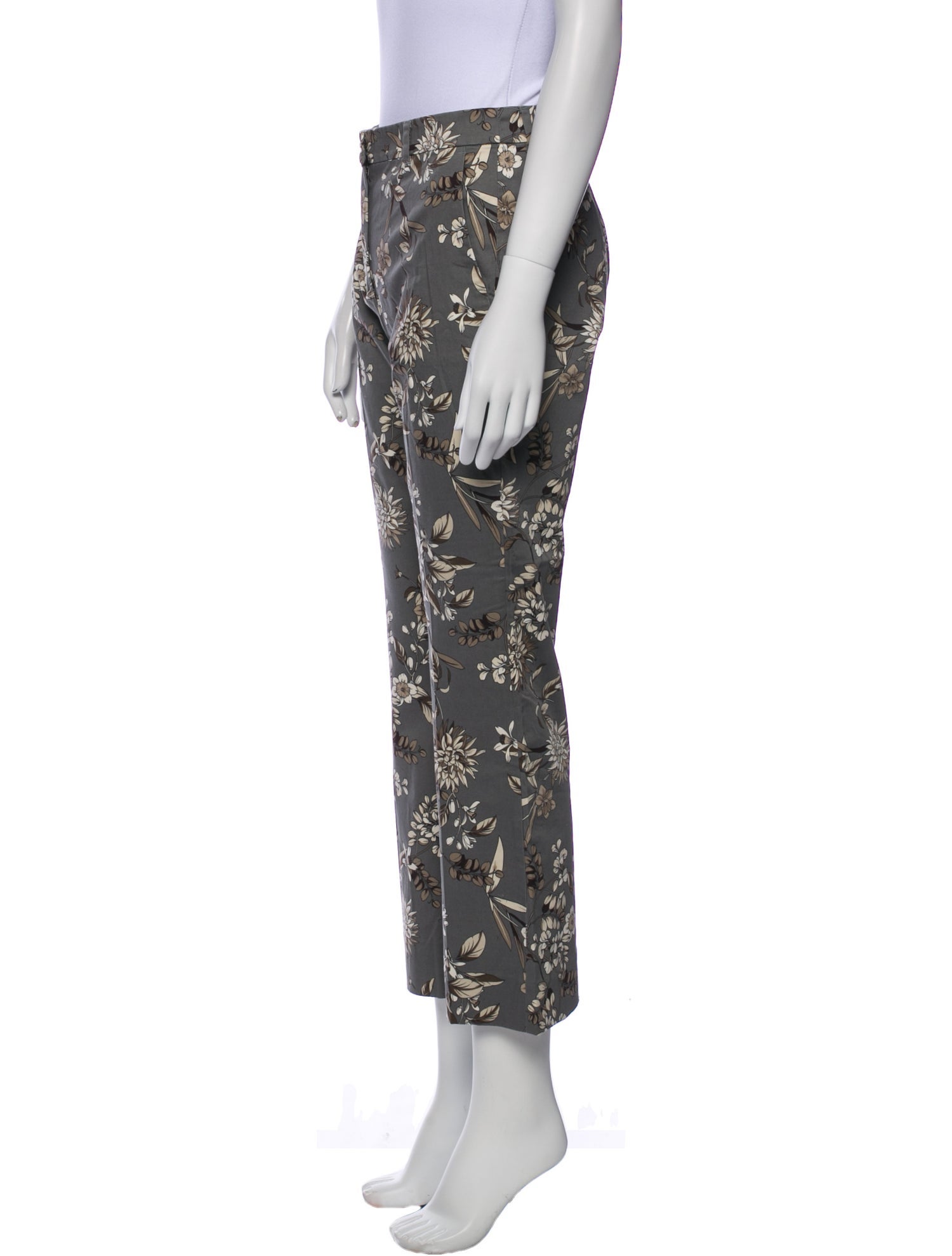 'S Max Mara Floral Print Wide Leg Pants