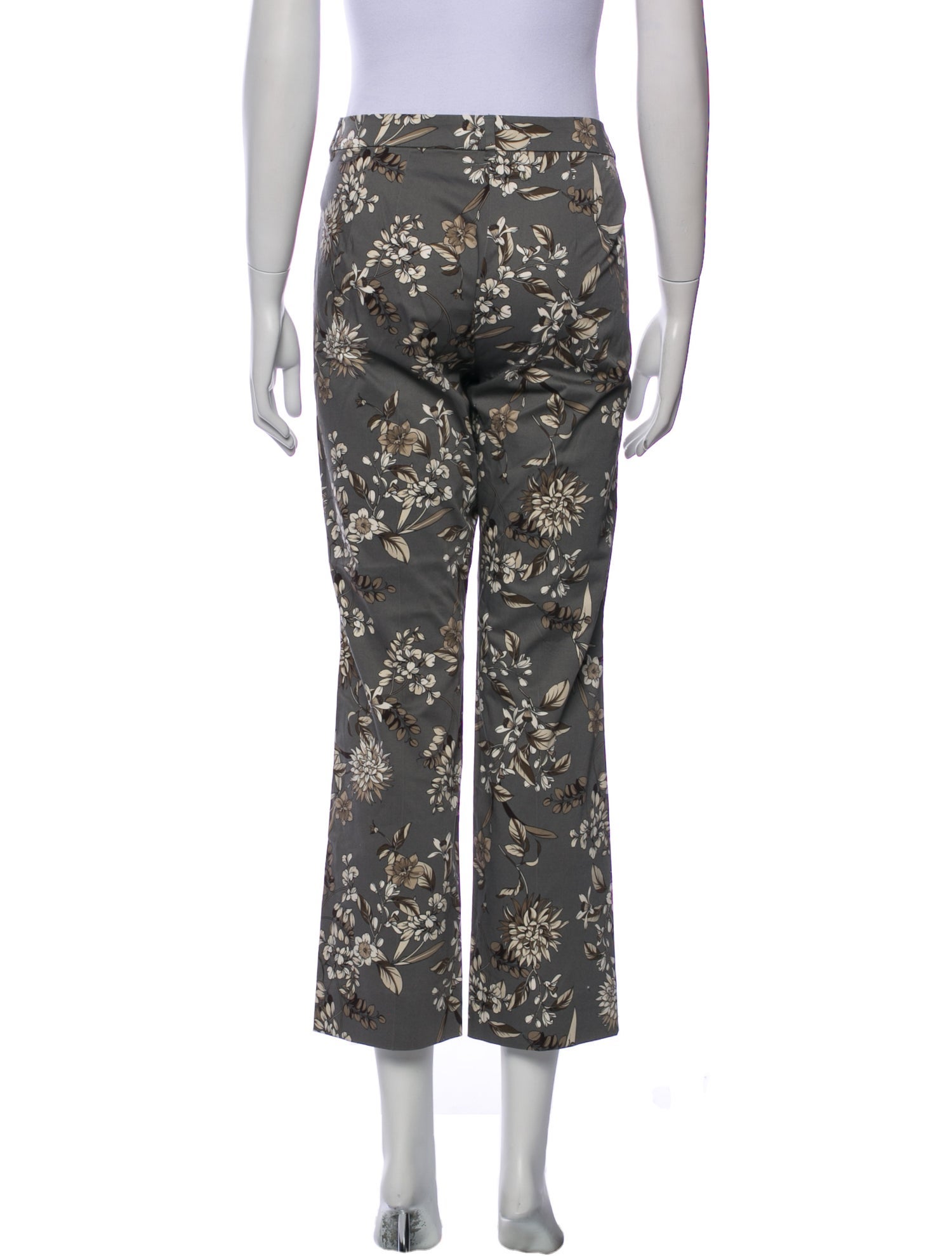 'S Max Mara Floral Print Wide Leg Pants