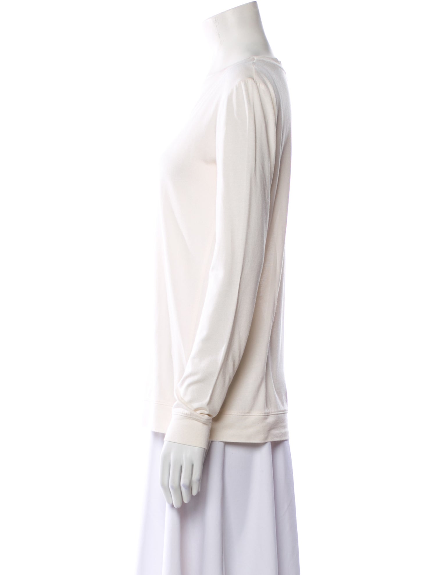 'S Max Mara Silk V-Neck Sweatshirt