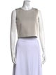 'S Max Mara Crew Neck Sleeveless Crop Top