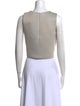 'S Max Mara Crew Neck Sleeveless Crop Top