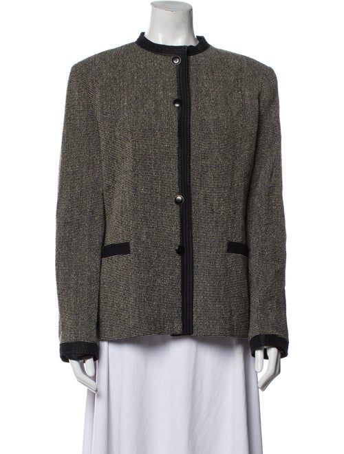 'S Max Mara Wool Tweed Pattern Jacket